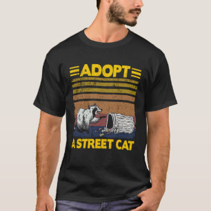 Camiseta Adopta un gato callejero mapache 3