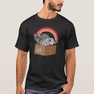Camiseta Adopta un gato retro Gatos prohibidos Mapache Zari