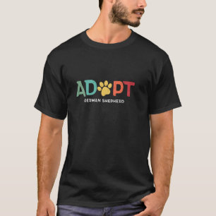 Camiseta Adopta una mascota de refugio Perro pastor alemán 