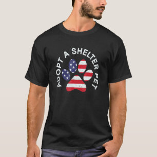Camiseta Adopta una mascota de un refugio Activista de los