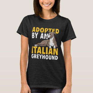 Camiseta Adoptada Por Un Perro Gris Italiano