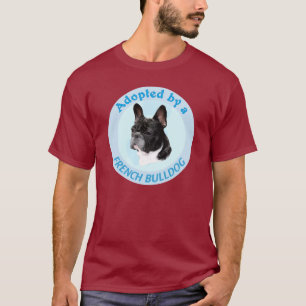 Camiseta Adoptado por un bulldog francés