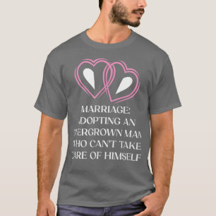 Camiseta Adoptando a un hombre demasiado crecido Humor de n