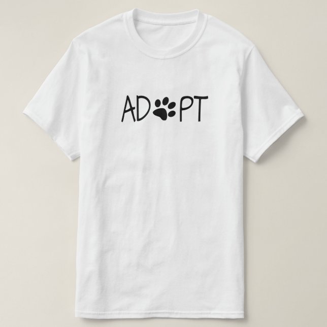 Camiseta Adoptar (Diseño del anverso)