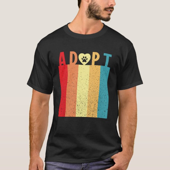 Camiseta Adoptar al perro no comprar adoptar al perro (Anverso)