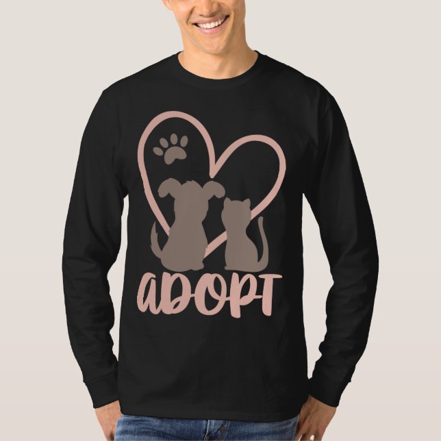 Camiseta Adoptar al propietario del Mascota de rescate resc (Anverso)