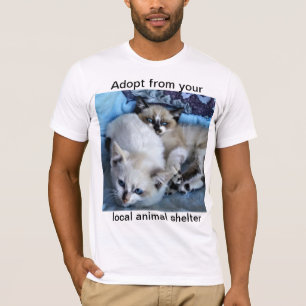 Camiseta Adoptar desde su refugio animal local
