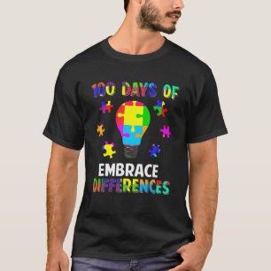 Camiseta Adoptar Diferencias 100 Días De Conciencia Del Aut