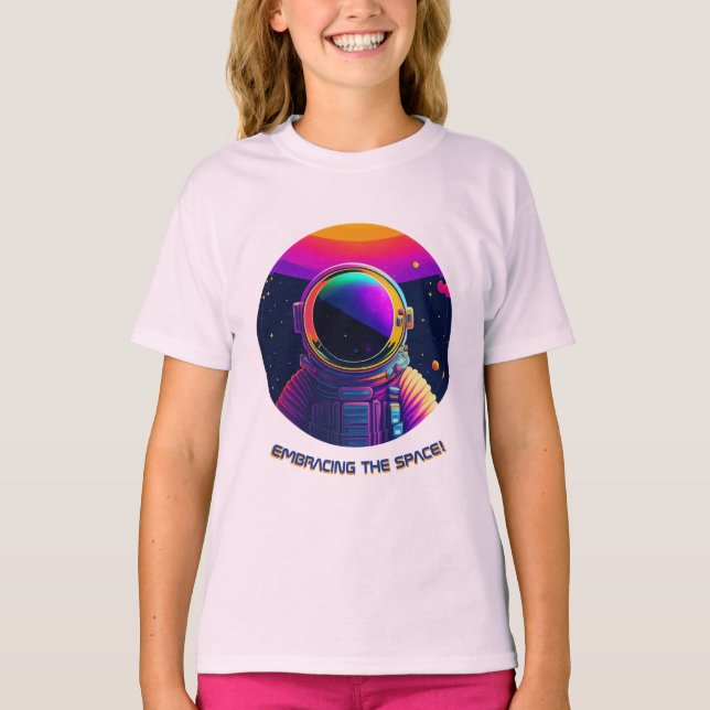 Camiseta Adoptar el Chica espacial (Anverso)