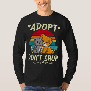 Camiseta Adoptar el Mascota de adopción de gatos para perro