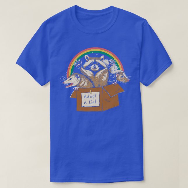 Camiseta Adoptar gatos prohibidos (Diseño del anverso)