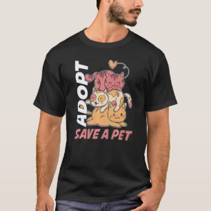 Camiseta Adoptar Guardar un Mascota