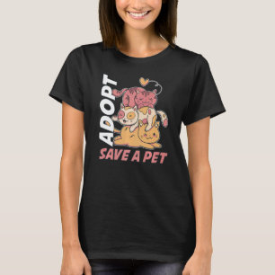 Camiseta Adoptar Guardar un Mascota