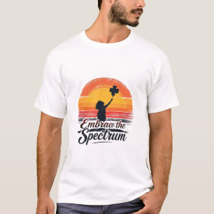 Camiseta Adoptar la conciencia sobre el autismo del espectr