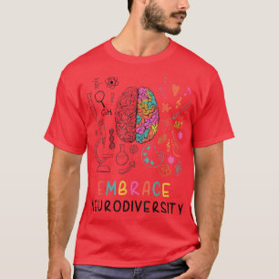 Camiseta Adoptar la educación y el diagnóstico sobre la neu