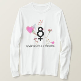 Camiseta Adoptar la igualdad feliz Día de la Mujer para la
