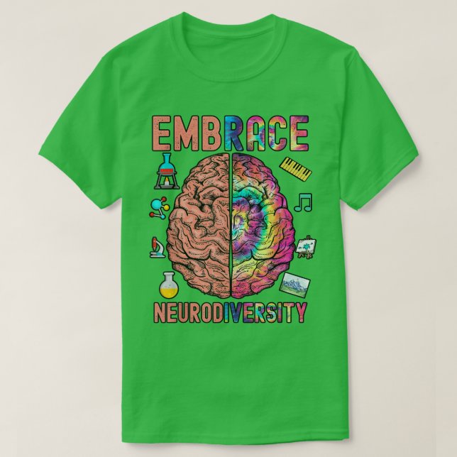 Camiseta Adoptar la neurodiversidad 589 (Diseño del anverso)