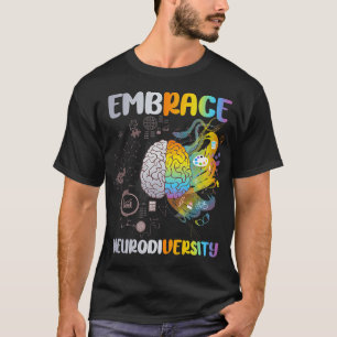 Camiseta Adoptar la Neurodiversidad El cerebro adopta el au