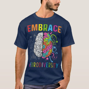 Camiseta Adoptar la Neurodiversidad El cerebro adopta el au