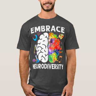 Camiseta Adoptar la Neurodiversidad El cerebro adopta el au