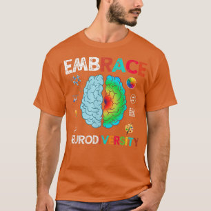 Camiseta Adoptar la Neurodiversidad El cerebro adopta el au