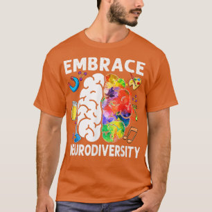 Camiseta Adoptar la Neurodiversidad El cerebro adopta el au