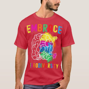 Camiseta Adoptar la Neurodiversidad Neurodiversidad Cerebro