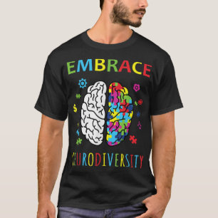 Camiseta Adoptar la Neurodiversidad Rompecabezas El autismo