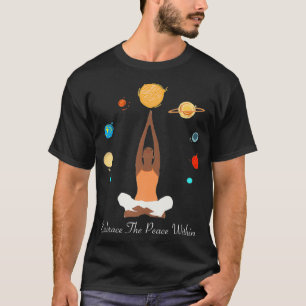 Camiseta Adoptar la paz dentro de la Tierra La Meditación T