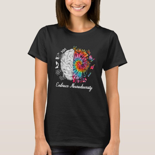 Camiseta Adoptar Neurodiversidad Autismo Conciencia ASD Hom (Anverso)