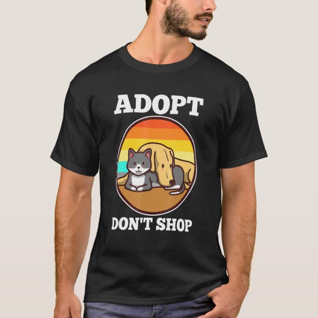 Camiseta Adoptar no comprar (Anverso)