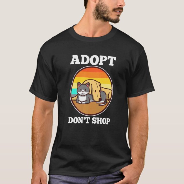 Camiseta Adoptar no comprar (Anverso)