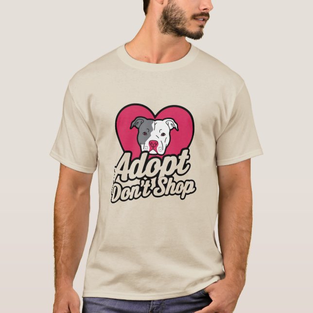 Camiseta Adoptar no comprar (Anverso)
