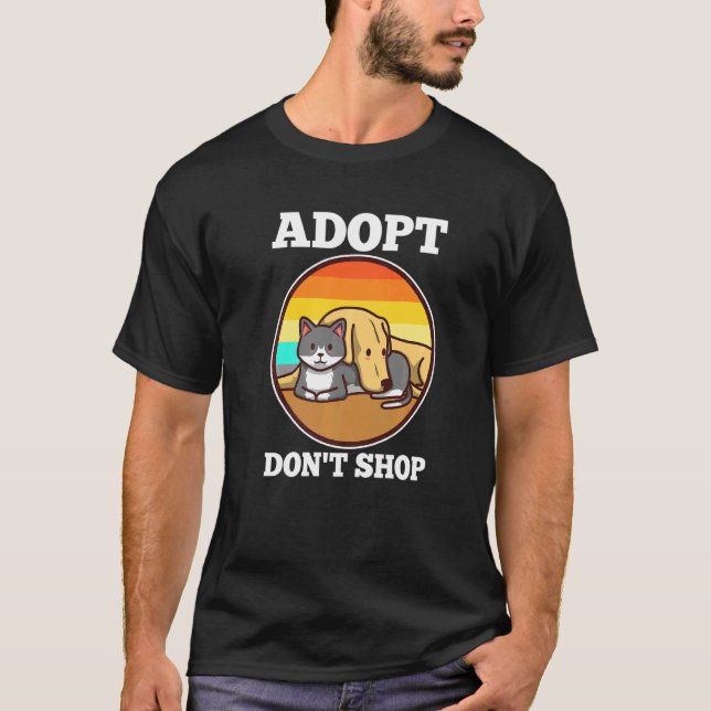 Camiseta Adoptar no comprar (Anverso)
