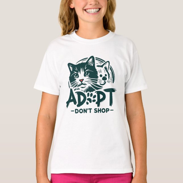Camiseta Adoptar no comprar 1 (Anverso)
