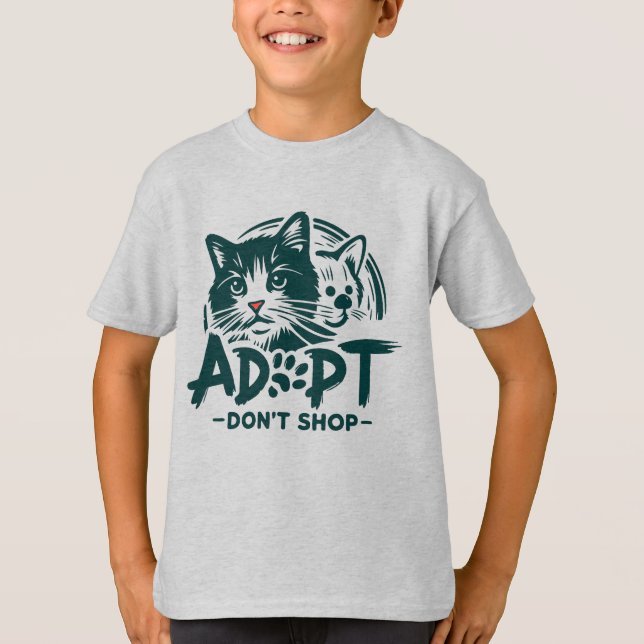 Camiseta Adoptar no comprar 1 (Anverso)