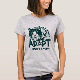 Camiseta Adoptar no comprar 1