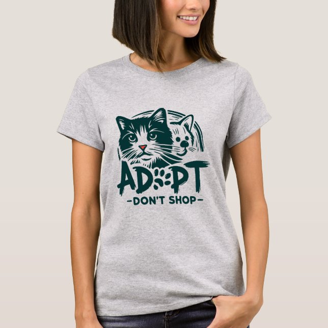 Camiseta Adoptar no comprar 1 (Anverso)