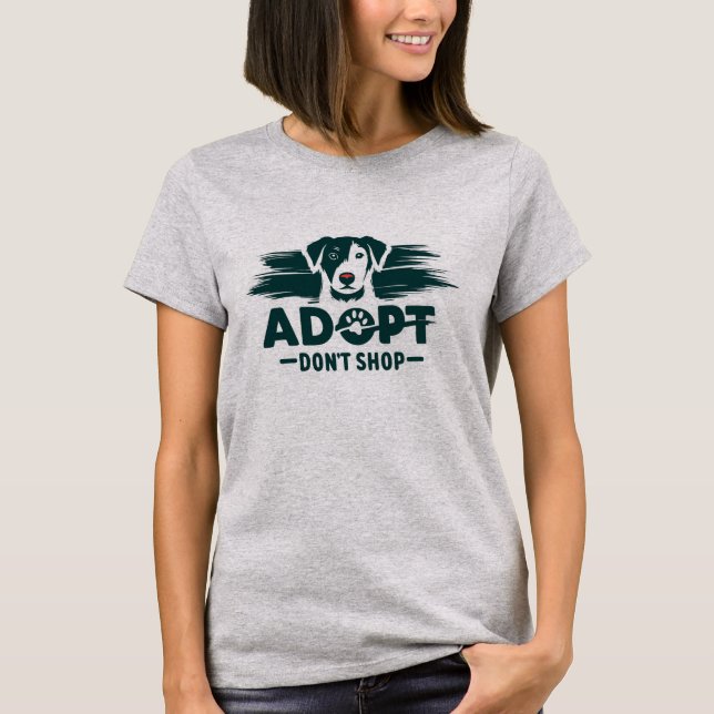 Camiseta Adoptar no comprar 2 (Anverso)