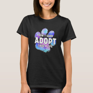 Camiseta Adoptar No Comprar Animales Rescate Animales