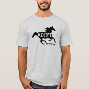 Camiseta Adoptar no comprar caballo