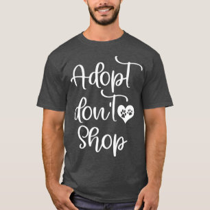 Camiseta Adoptar no comprar carne de perro para tomar conci