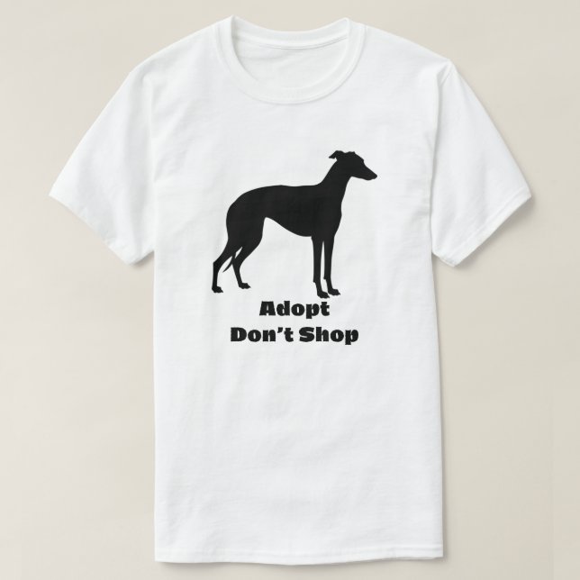 Camiseta Adoptar, no comprar | Defensa de Mascotas de resca (Diseño del anverso)