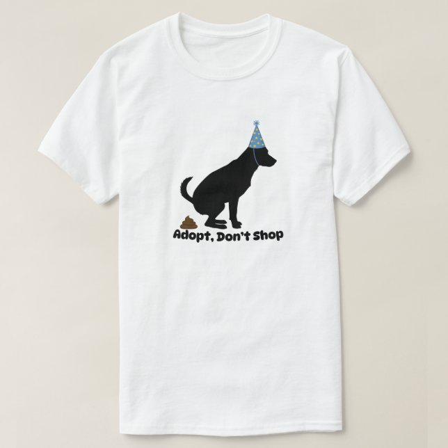 Camiseta Adoptar, no comprar | Defensa de Mascotas de resca (Diseño del anverso)