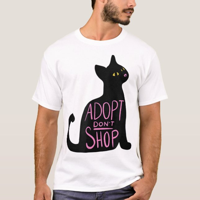 Camiseta adoptar no comprar Katze (Anverso)