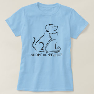 Camiseta Adoptar No Comprar Perro y Gato