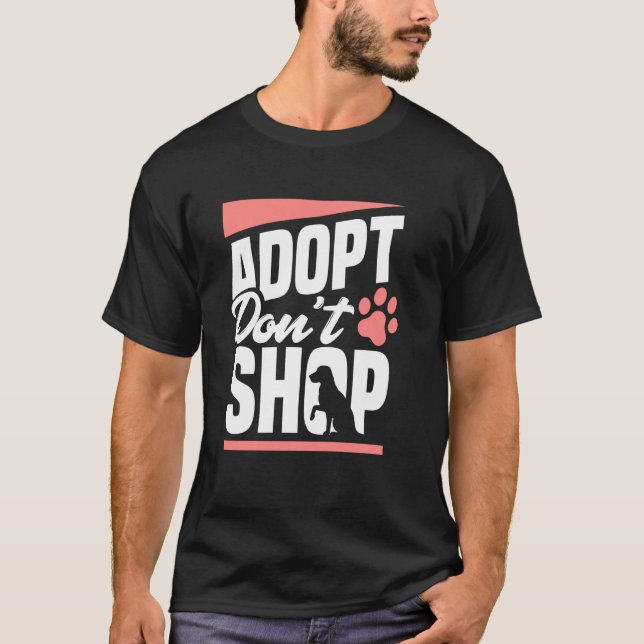 Camiseta Adoptar No Comprar Perros A Los Gatos Rescatados A (Anverso)