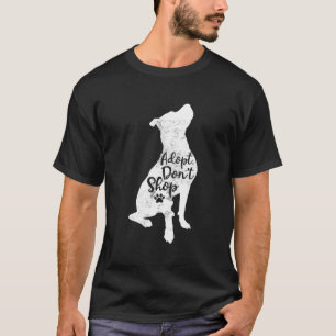 Camiseta Adoptar No Comprar Rescate Raza De Perro Pitbull T