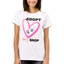 Camiseta Adoptar No Comprar Ropa de Conciencia par