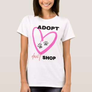 Camiseta Adoptar No Comprar Ropa de Conciencia par